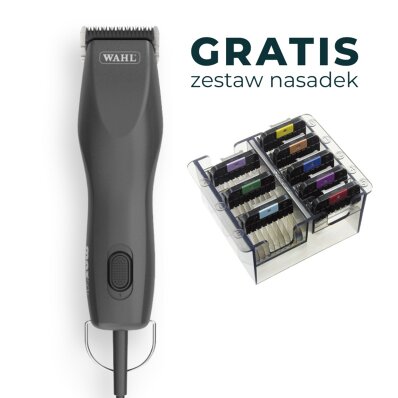 Wahl Max50+ Corded Clipper - dwubiegowa maszynka z silnikiem bezszczotkowym, ostrzem nr 10 - gratis zestaw 8 nasadek w kasetce 1