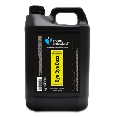 Groom Professional Bye Bye Buzz Shampoo 4 l - szampon oczyszczający, odstraszający pchły i inne owady 1