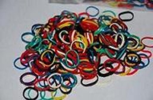 Show Tech - gumki do papilotów mix kolorów 100 sztuk