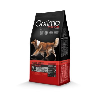 Próbka Optimanova Adult Active Chicken & Rice 100 g - karma dla dorosłych aktywnych psów 1
