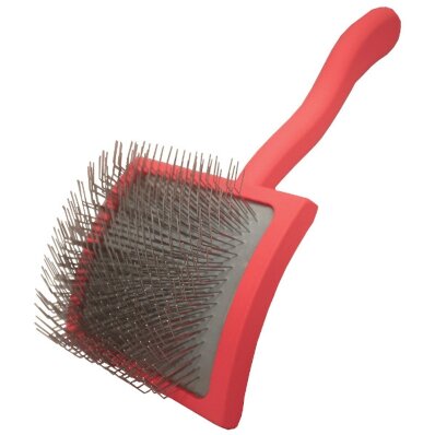 Chris Christensen Big G Large Slicker Brush - duża szczotka pudlówka z długimi igłami, koralowa 1
