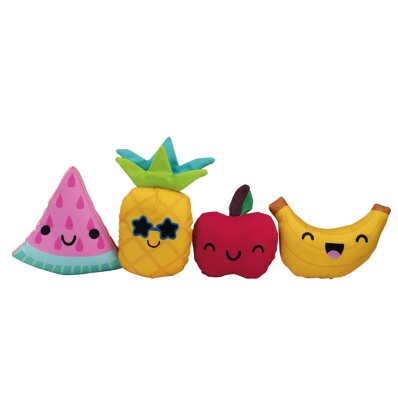 Doogy Set of 4 Fun Fruits Toys - zestaw pływających zabawek wesołe owoce 1