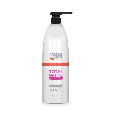 PSH Total White Shampoo 1 L - szampon wybielający z białym pigmentem 1