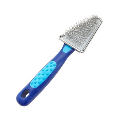 Trim Tritra Triangle Slicker - trójkątna szczotka pudlówka, miękka 1