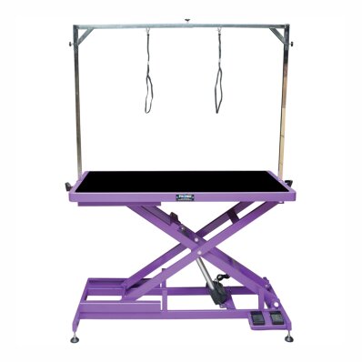 Chadog Callisto - stół groomerski z podnośnikiem elektrycznym, fioletowy 1