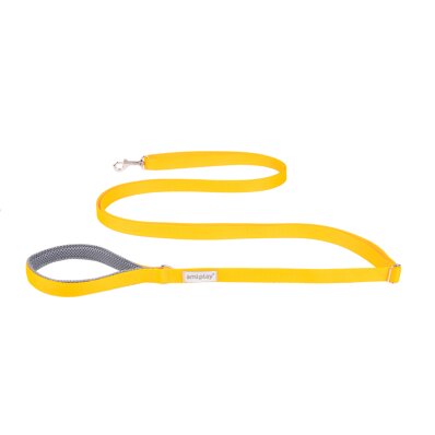 Amiplay Samba - smycz regulowana Easy Fix żółta 1