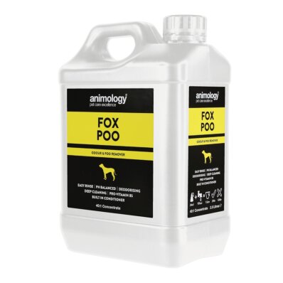 Animology Fox Poo 2,5 l - szampon usuwający uporczywy brud - koncentrat 40:1 1