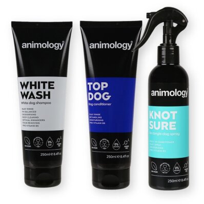 Animology zestaw kosmetyków dla psów o białej i jasnej sierści, 3x250 ml-157580
