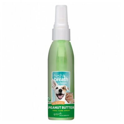 Tropiclean Fresh Breath Oral Care Spray Peanut Butter 118ml - preparat dla psów odświeżający oddech o smaku masła orzechowego 1