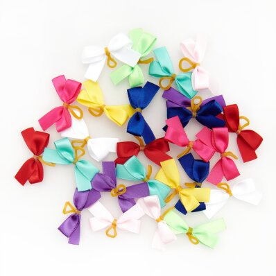 Trim Tritra - kokardki ozdobne satynowe mix kolorów 25 szt. 1