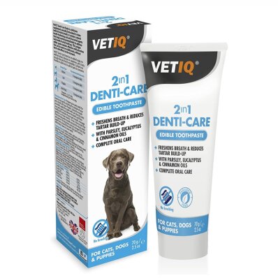 VetIQ 2in1 Denti-Care Toothpaste 70 g - pasta do zębów dla psów i kotów 1