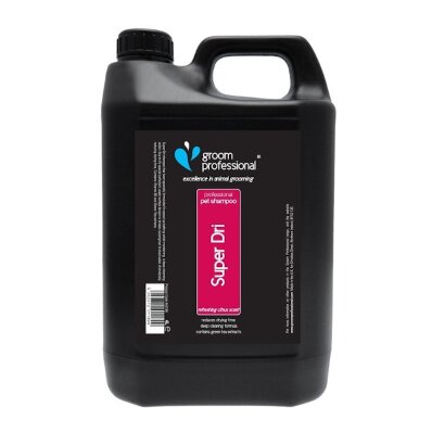 Groom Professional Super Dri 4 l - szampon głęboko oczyszczający, skracający czas suszenia, do każdej sierści 1