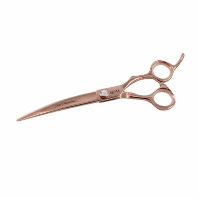 Nożyczki Chris Christensen Adalynn Rose 7 cali gięte  1