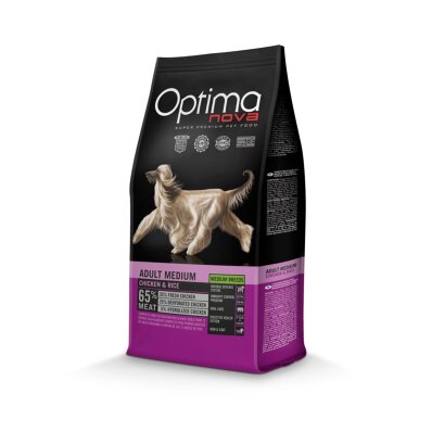Próbka Optimanova Adult Medium Chicken & Rice 100 g - karma dla dorosłych psów średnich ras