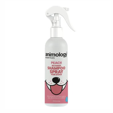 Animology Essentials Peach No Rinse Shampoo Spray 250 ml - szampon w sprayu bez spłukiwania dla psa 1