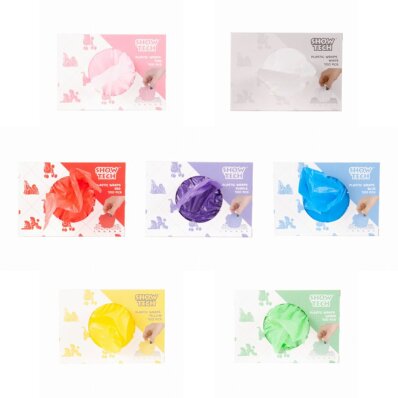 Show Tech Plastic Wraps - papiloty foliowe 100 szt-ST-GR-1-Biały Żółty Czerwony Błękitny Zielony Różowy Fioletowy