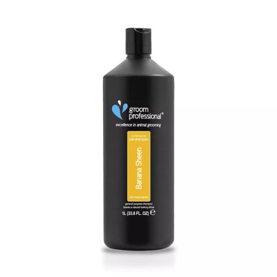 Groom Professional Banana Sheen Shampoo 1 l - szampon z ekstraktem z banana, do każdego typu sierści 1