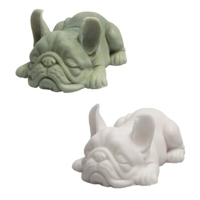 Dr Lucy mydełko Buldog 120 g zielone o różnych kolorach i aromatach-DRL-GR-3-Glinka Biały