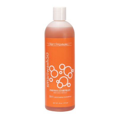 Chris Christensen Smart Wash 50 Papaya Starfruit Shampoo 473 ml - skoncentrowany szampon 50:1, głęboko oczyszczający o zapachu papai 1