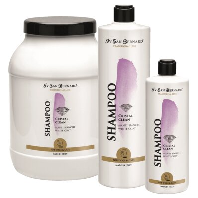 Iv San Bernard Cristal Clean Shampoo - szampon do białej sierści usuwający przebarwienia 1