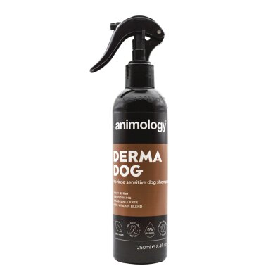 Animology Derma Dog No Rinse Sensitive 250 ml - szampon bez spłukiwania, bezzapachowy do wrażliwej skóry 1