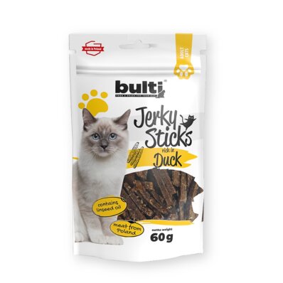 Bulti Jerky Sticks Duck 60 g - przysmak z kaczką dla kota 1