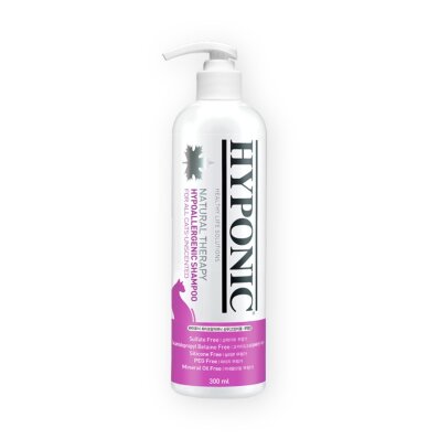 Hyponic Hypoallergenic Cats-Unscented Shampoo 300 ml - hipoalergiczny, bezzapachowy szampon dla kotów
