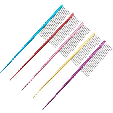 4Paws grzebień aluminiowy ze szpikulcem rozstaw 1,5 mm 1