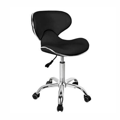 Active Gabbiano Q-4599 - krzesło groomerskie z oparciem czarne 1