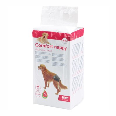 Savic Comfort Nappy - pieluchy dla psa 12 szt. rozmiar 6 1