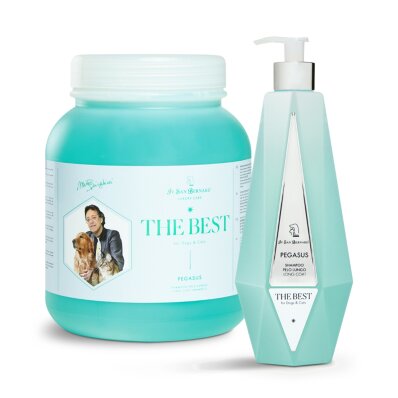 Iv San Bernard The Best Pegasus Shampoo - szampon do długiej sierści z malwą dla psów i kotów 1