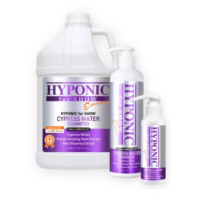 Hyponic for Show Dogs Cypress Water Volumizing Shampoo - szampon dla psów wystawowych zwiększający objętość 1