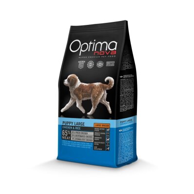 Optimanova Puppy Large Breed Chicken & Rice 12 kg - karma dla szczeniąt dużych ras 1
