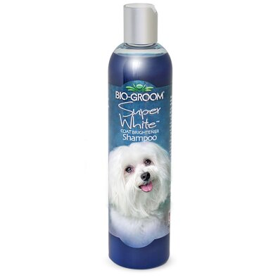 Bio-Groom Super White Shampoo 355 ml - szampon rozjaśniający do jasnej i białej sierści