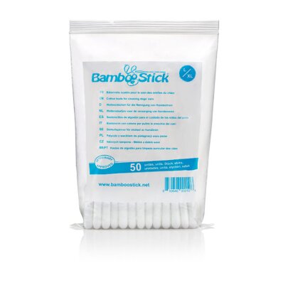 Patyczki BambooStick do czyszczenia uszu dla dużych psów L/XL 50 szt. 1