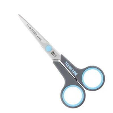 KR Witte Young Line 5" - nożyczki fryzjerskie proste z plastikową rączką i kolorowymi ringami 1