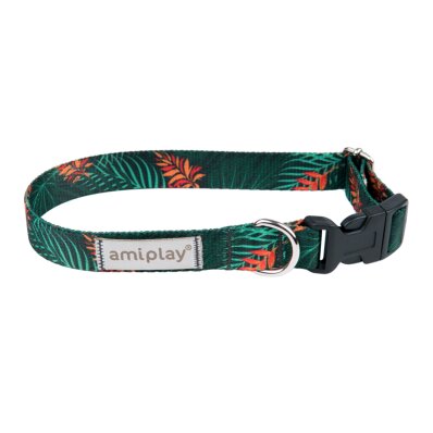 Amiplay BeHappy - obroża regulowana Jungle 1