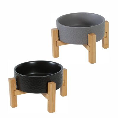 Zolux Keramo Solo - miska ceramiczna 300 ml-ZL-GR-2-Szary Czarny