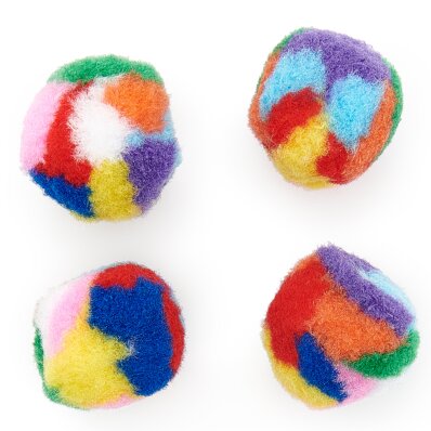 Chadog zabawka dla kota - 4 piłki 3,5 cm miękkie kolorowe-119838