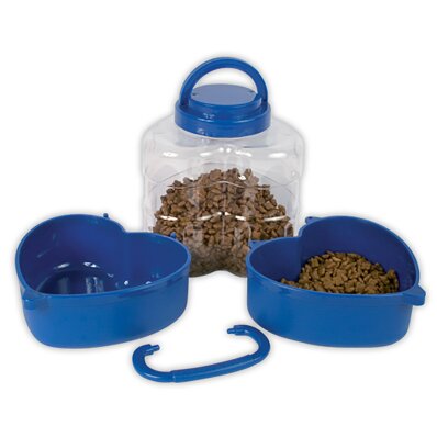 Chadog zestaw podróżny dwóch miseczek z pojemnikiem na karmę 1