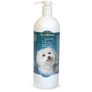 Bio-Groom Super White 946 ml - szampon rozjaśniający do jasnej i białej sierści 1