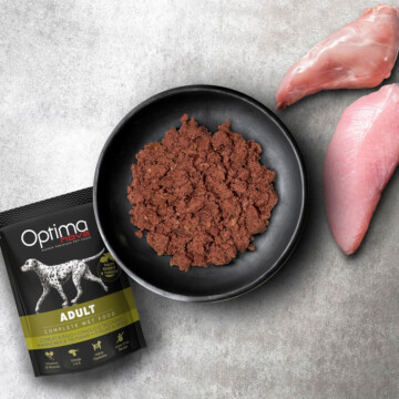 Optimanova Adult Rabbit & Turkey 300 g - mokra karma dla dorosłych psów z królikiem i indykiem w saszetce 1