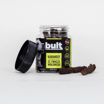 Bult - Kabanosy ze Żwacza Wołowego 250 g - suszony przysmak w słoiczku dla psa-BU-470826 1