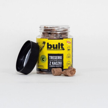 Bult - Treserki z Kaczki 150 g - suszone treserki w słoiczku dla psa 1