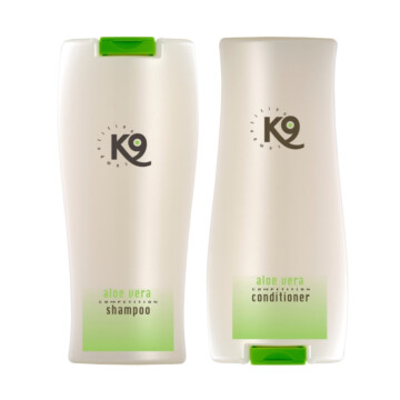 K9 Aloe Vera zestaw kosmetyków z aloesem do wrażliwej skóry szampon + odżywka, 2x300 ml-K9-AloeSzOdż 1