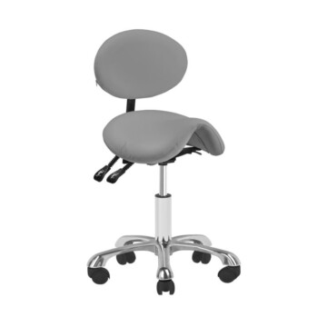 Active Giovanni 1025 - krzesło groomerskie rodeo z oparciem szare 1