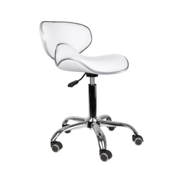 Active Gabbiano Q-4599 - krzesło groomerskie z oparciem białe 1