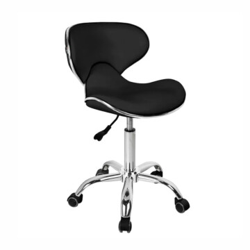 Active Gabbiano Q-4599 - krzesło groomerskie z oparciem czarne 1