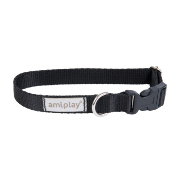 Amiplay Samba - obroża regulowana czarna 1