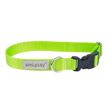 Amiplay Samba - obroża regulowana zielona 1